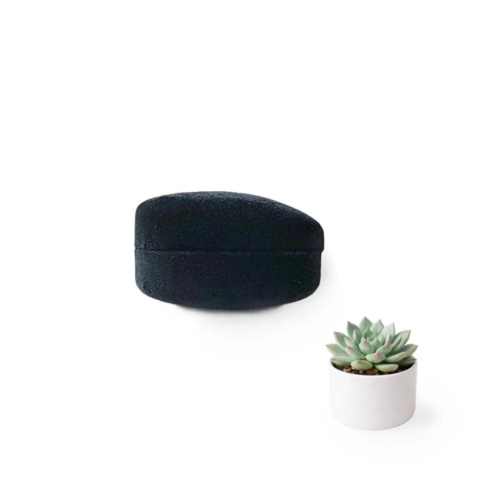 Gucci Black Hard Shell Eyeglasses Case with Blue Interior